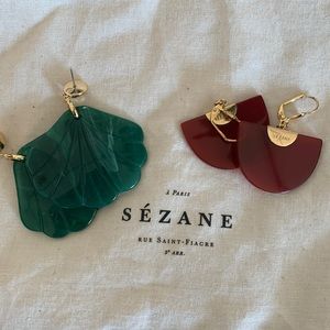 Sezane Art Deco earrings